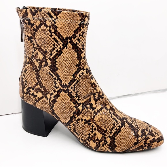 {ZARA} Snakeskin Ankle Booties - Picture 3 of 16